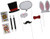 Creative Converting Assorted Photo Booth Magic Party Props (10 Piece), Black/Red