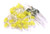 microtivity IL121 5mm Diffused Yellow LED w/Resistors (Pack of 30)