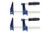 Set Taytools Medium Duty Adjustable Bar Clamps, Quick-Release Clutch Style American F Style, 2-1/2 Inch Throat Depth, Serrated Rail, Soft Grip Handle 450 Pounds Clamping pressure (2, 6 inch)