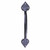 10" Large Wrought Iron Door Handle Rustic Antique Heart Tip Design Renovators Supply Manufacturing