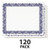 Certificate Paper - 120 Pack Award Certificate Paper, Blue Border Certificate for Diploma, Laser and Inkjet Printer Friendly, Letter-Sized, 8.5 x 11 Inches
