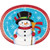 Creative Converting Snowman and Penguin Oval Plates, One Size, Multicolor