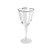 Thin Silver Rim Red Wine Glass- 12oz- Set of 4