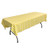 LA Linen Polyester Gingham Checkered Rectangular Tablecloth, White/Light Yellow, 60" x 84"