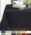 Benson Mills Textured Fabric Tablecloth (60" x 140" Rectangular, Black)