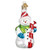 Old World Christmas 2018 Snowman Glass Blown Hanging Christmas Tree Ornament