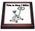 3dRose trv_102568_1 This is How I Roll Exercise Bike Exercising Design Trivet with Ceramic Tile, 8 by 8", Brown