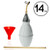 Punchau Pest Control Duster with 12" Brass Extension - Bug Duster Evenly Dispenses Pesticide to Kill Bugs & Pests