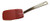 Norpro 18/10 Stainless Steel & Heat-Resistant Flexible Nylon Mini Spatula (1-pack, Red)