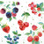 Boston International IHR 20-Count 3-Ply Cocktail Beverage Paper Napkins, 5 x 5-Inches, Red Summer Fruits
