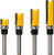 FOUUA 1/4 Shank Pattern Flush Trim Template Router Bits Set, Straight Flush Trim Bearing Router Bits, Prevent Tear-Out, Suitable for Light Work (1/2 inch Cutting Diameter, Yellow)