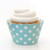 Simply Wrappers Polka Dots Cupcake Wrappers (Teal Blue)