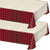 Buffalo Plaid Party Supplies - Red and Black Checkered Buffalo Plaid Table Cover, 54" x 102" (2 Pack)