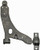 Dorman 520-232 Front Right Lower Suspension Control Arm and Ball Joint Assembly for Select Ford Focus Models
