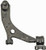 Dorman 520-866 Front Right Lower Suspension Control Arm and Ball Joint Assembly for Select Mazda Models