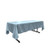 LA Linen Polyester Poplin Rectangular Tablecloth, 60" x 102", Light Blue