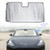 ROCCS 2018 2019 Tesla Model 3 2020 Tesla Model Y Windshield Sunshade, Car Custom Fit Sun Shade Auto Front Reflective Folding Sun Shade for Tesla Accessories, UV and Sun Protection