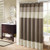Madison Park Amherst Fabric Brown Shower Curtain, Pieced Transitional Simple Shower Curtains for Bathroom, 72 X 72, Natural