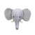 NoJo Head Printed Wall Decor, Grey/White/Elephant