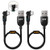 Micro USB Cable Android Charger, AUFU 180° Rotation Micro USB 2.4 Android Charger Cable 2Pack (3.3FT/6.6FT) Nylon Braided Micro Fast Charging Cable Micro USB Charging Data Cord for Samsung Kindle