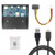 USB 3.1 Front Panel Header to USB-C & USB 3.0 HUB 4 Ports Front Panel Motherboard Cable for 3.5" Floppy Bay