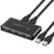 USB Switch Selector, KVM Switcher for 2 PC Sharing 4 USB Devices, Mouse Keyboard Scanner Printer Computer, with One Button Swapping and 2 USB Cable