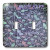 3dRose lsp_35196_2 Violet and Lt. Green Shoes Double Toggle Switch