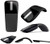 Wireless Mouse with USB Mini Folding Mouse 2.4GHz Arc Optical Touch Receiver Suitable for PC Laptop MacBook(Black)