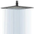High Pressure Shower Head GGStudy Square Black Shower Head 16 Inch Large Stainless Steel Shower Heads Ultra Thin Rainfall Bath Shower 1/2 Connection