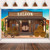 Western Party Supplies, Large Fabric Saloon Yeehaw Western Scene Setters for Western Themed , Wooden House Barn Banner Cowboy Decoration Photo Booth Backdrop Background (Saloon)