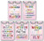 5 Set- Watercolor Words Inspirational Quote Modern Wall Art Print Canvas Painting?Motivational Phrases Wall Art Poster for Classroom Nursery or Kids Room Home Decoration (Unframed,8"X10")
