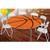 Amscan Basketball Round Party Table Cover W/Elastic, 6 Ct, Multicolor