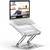 Adjustable Laptop Stand,Aluminum Computer Riser Multi-Angle Stand with Heat-Vent Portable Foldable Desktop Laptop Stand Compatible with 10 to 17 Inch PC Notebook Tablets