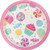 Creative Converting 324829 96 Count Dessert/Small Paper Plates, Candy Bouquet