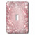 3dRose lsp_222283_1 White and Pink Sparkle Bokeh With Stars Single Toggle Switch