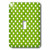 3dRose lsp_56695_1 Polka Retro 1950S Vintage Style Dot Pattern Single Toggle Switch, Green/White