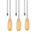 Ceiling Fan Chain Pulls Wood Color Pull Chain Extension for Ceiling Light Fan Chain 3 Pack