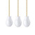 Ceiling Fan Chain Pulls Wooden Pull Chain Extension Pull Chain for Ceiling Light Lamp Fan Chain White Color 3 Pack