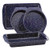 Paula Deen 46812 Nonstick Speckled Bakeware Set44; Deep Sea Blue Speckle - 4 Piece