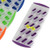 Chef Craft 21532 Push Out Rectangular Ice Cube Tray, One Size, Green/Orange/Purple/Blue/Clear