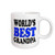 3dRose mug_149781_1 World's Best Grandpa, Blue Ceramic Mug, 11-Ounce
