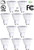 Bioluz LED 10 Pack GU10 LED Bulbs 50W Halogen Replacement Dimmable 6.5w 3000K 120v UL Listed (Pack of 10)