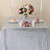 Zdada 55inx72in Silver Sequin Tablecloth, Silver Wedding Tablecloth, Silver Glitter Tablecloth, Silver Sparkly Tablecloth