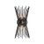 Loclgpm 2 Light Wall Sconce, Modern Black Wall Lamp with, Industrial Vanity Light Fixture for Bathroom Farmhouse Hallway