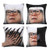 Tiaronics White Hair Funny Danny Devito Sequin Throw Pillow Cover Magic Reversible Mermaid Sequin Pillow Case Decorative Cushion Cover 16x16 Inches (Black)
