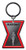 Marvel Black Widow Logo Color Pewter Key Ring