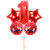 Hongkai Spider-Man 1st Birthday Girl Decoration Boy Supplies Foil Balloons Set,32inch Red Number 1 Mylar Balloons Happy Birthday Banner One Banner Baby First Birthday Party Supplies