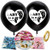 36 Inch Gender Reveal Balloon with Confetti, 2 Pack Black Boy or Girl Gender Reveal Balloon Kit with Pink and Blue Round Confetti for Baby Shower, Baby Shower Gender Reveal Party Balloons.