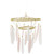 Levtex Baby - Skylar Ceiling Handing - Feathers - Gold, Blush Pink and White - Nursery Accessories