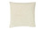 Creative Co-Op DF2389  Square Cotton Mudcloth Fringed X Pattern Pillow, Off-White